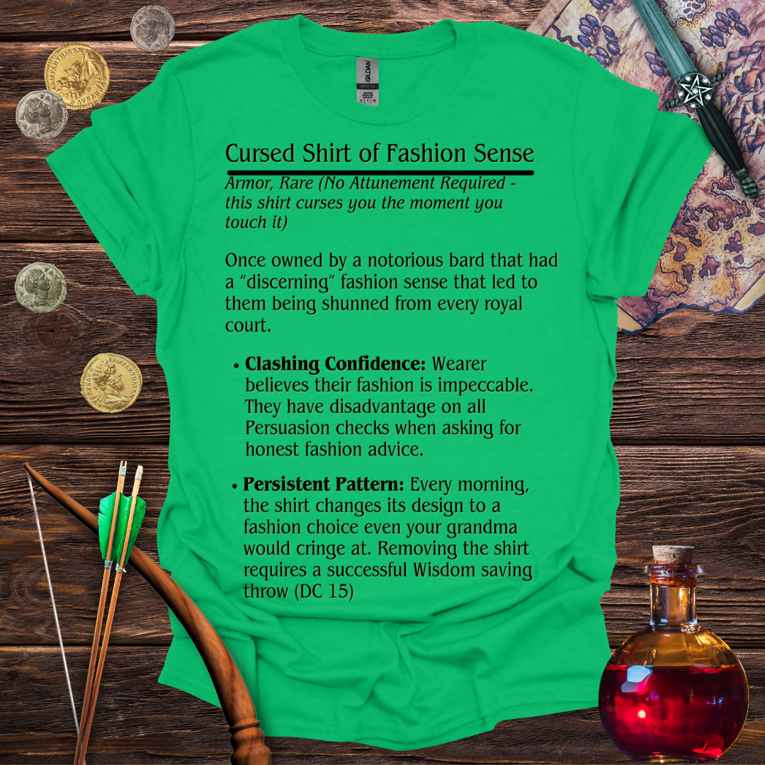 Cursed Shirt of Fashion Sense T-Shirt